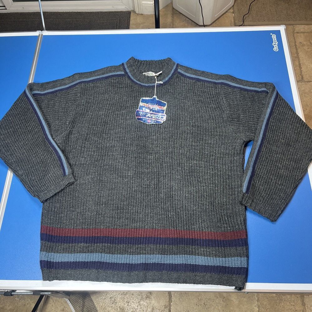 LARGE - Twenty‎ Six Red Retro Wool Sweater Sweatshirt Tactical Garbs NEW
